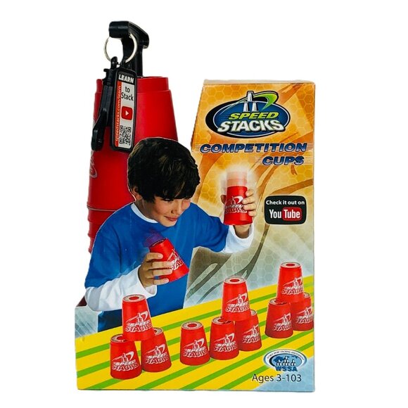 Speed Stacks Competition Cups Authentic Sport Stacking Set -Red Brand New - Picture 1 of 16